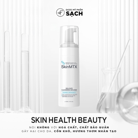 SKINMTX DELICATE CLEANSING MOUSSE - Sữa Rửa Mặt Tạo Bọt Dịu Nhẹ: Giải Pháp Làm Sạch Tối Ưu Cho Da Nhạy Cảm
