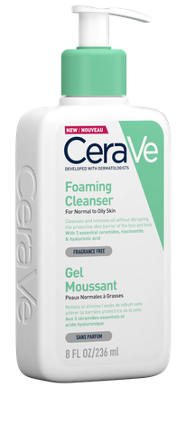 CERAVE FOAMING FACIAL CLEANSER/ SỮA RỬA MẶT LÝ TƯỞNG DÀNH CHO DA HỖN HỢP/ DẦU MỤN