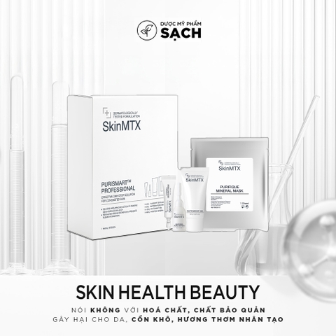 SKINMTX PURISMART PROFESSIONAL: Bộ Chăm Sóc Da Mụn Chuyên Sâu - Giải Pháp Toàn Diện Cho Làn Da Sạch Mụn, Khỏe Khoắn