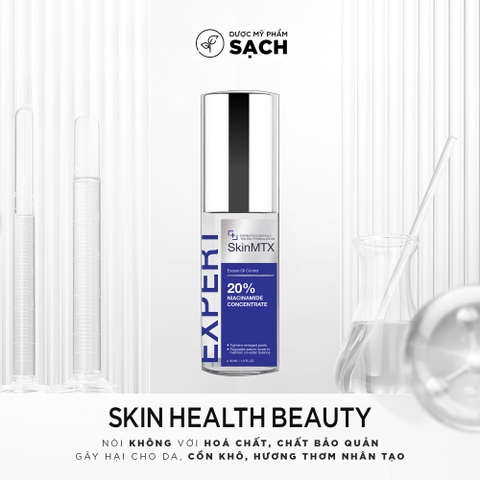 SKINMTX 20% NIACINAMIDE CONCENTRATE Serum: Giải Pháp Kiểm Soát Dầu, Se Khít Lỗ Chân Lông