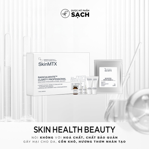 SKINMTX RADICALWHITE CLARITY RECOVERY PROFESSIONAL: Bộ Chăm Sóc Sáng Da Chuyên Sâu – Đột Phá Công Nghệ Fullerene