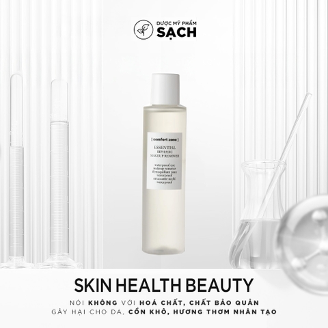 COMFORT ZONE ESSENTIAL BIPHASIC MAKEUP REMOVER: Tẩy Trang Mắt Môi Dịu Nhẹ, Sạch Sâu