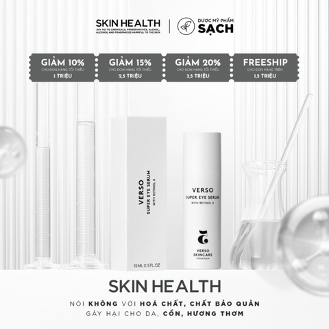 VERSO SUPER EYE SERUM/ DƯỠNG TRẺ HOÁ DA TỔNG THỂ VÙNG MẮT (THUẦN CHAY)