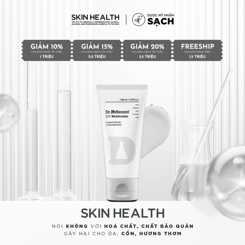 DR.DIFFERENT 311 MOISTURIZER/ KEM DƯỠNG ẨM- PHỤC HỒI HÀNG RÀO BẢO VỆ DA