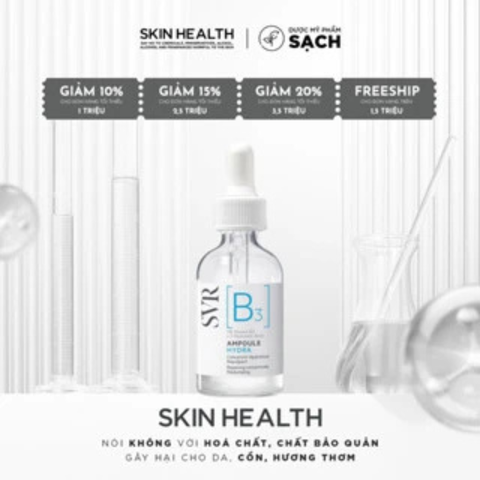 SVR B3 AMPOULE HYDRA/ TINH CHẤT PHỤC HỒI- DƯỠNG ẨM- SÁNG DA