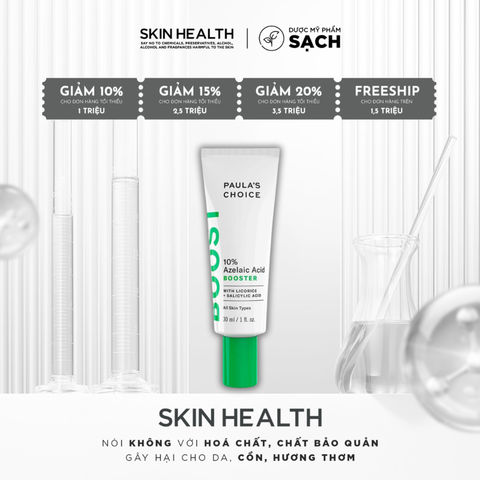 10% AZELAIC ACID BOOSTER/ TINH CHẤT KHÁNG VIÊM, TRỊ MỤN, LÀM SÁNG MỜ THÂM MỤN
