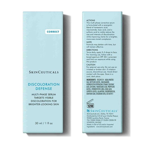 SKINCEUTICALS DISCOLORATION DEFENSE/ SERUM MỜ THÂM NÁM VÀ LÀM SÁNG ĐỀU MÀU DA