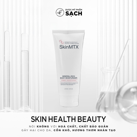 SKINMTX MINERAL-RICH BODY MOISTURIZER: Kem Dưỡng Ẩm Toàn Thân Giàu Khoáng Chất - Khóa Ẩm Tuyệt Đối Cho Làn Da Mịn Màng
