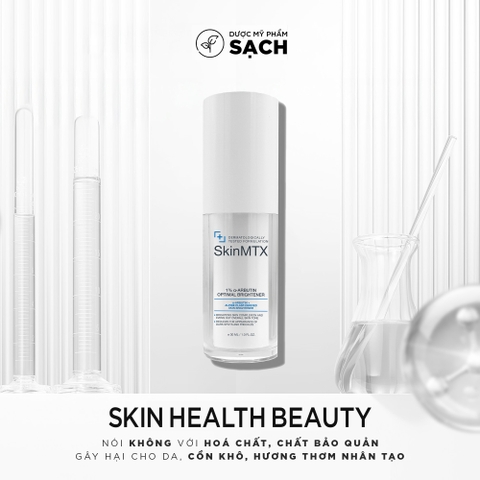 SKINMTX 1% α-ARBUTIN ALPHA OPTIMAL BRIGHTENER: Tinh Chất Alpha-Arbutin Chuyên Sâu - Đánh Bay Sắc Tố, Dưỡng Da Sáng Mịn