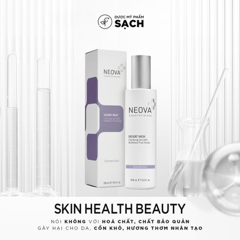 Neova Radiant Wash: Gel Rửa Mặt Tái Tạo & Phục Hồi Vẻ Rạng Rỡ Cho Làn Da