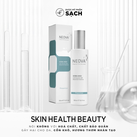 Neova Herbal Wash: Sữa Rửa Mặt Dịu Nhẹ, Phục Hồi Dưỡng Ẩm