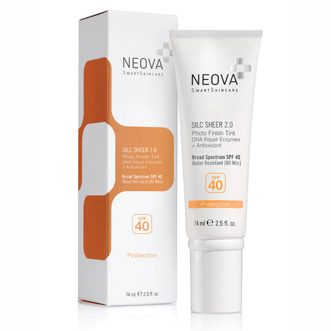 NEOVA SILC SHEER 2.0 PHOTO FINISH TINT SPF 40/ KEM CHỐNG NẮNG PHỤC HỒI DA- CHE KHUYẾT ĐIỂM TỰ NHIÊN