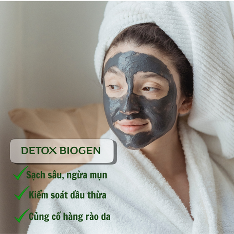 Detox Biogen giảm đỏ, phục hồi da dầu mụn