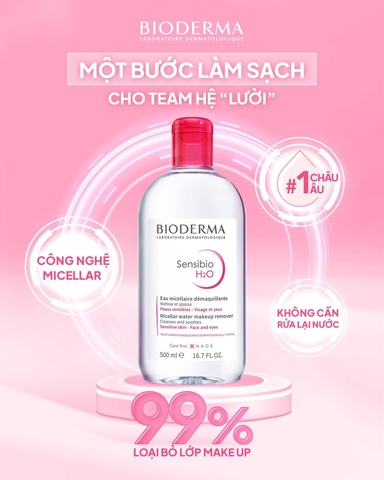 BIODERMA Sensibio nước tẩy trang 500ml