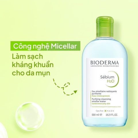 BIODERMA Sebium nước tẩy trang  500ml