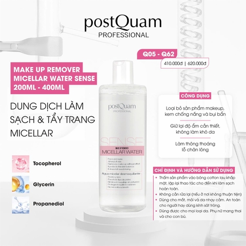 POSTQUAM Make up Remover Micellar Water Sense 200ml