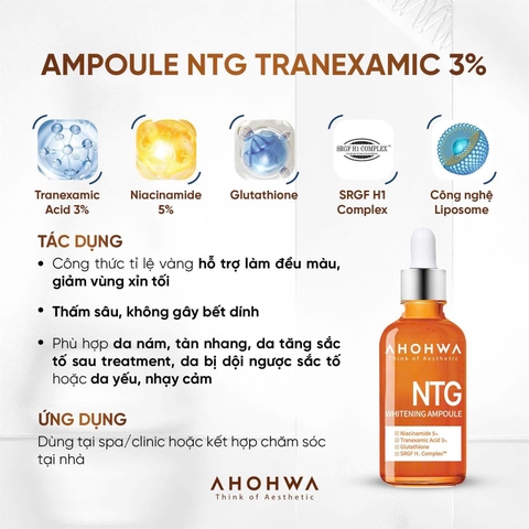 AHOHWA NTG Whitening Ampoule 50ml