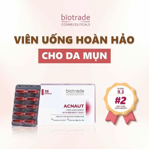 BIOTRADE Acnaut Viên uống ngừa mụn 30v