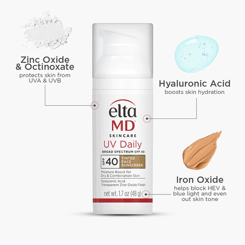 EltaMD UV Daily Tinted Broad-Spectrum SPF 40/ KEM CHỐNG NẮNG CHE KHUYẾT ĐIỂM HOÀN HẢO CHO DA NHẠY CẢM