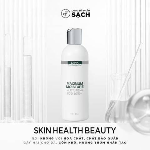 DMK MAXIMUM MOISTURE: Dưỡng Ẩm Chuyên Sâu &amp; Phục Hồi Làn Da Body Mịn Màng
