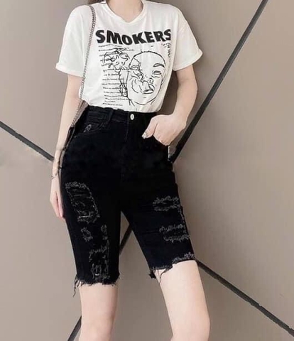 Ngố đen rách 2 nút 4232