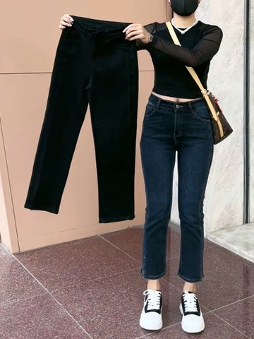 9 TẤC JEANS ĐEN XẺ LAI 0146
