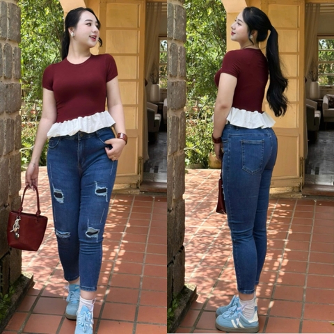 9 TẤC XANH ĐẬM RÁCH VÁ 4488
