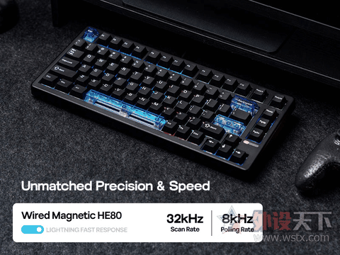 Epomaker HE80: Bàn phím cơ Hall Effect 8K – lựa chọn TKL 82 phím tối ưu cho game thủ tốc độ cao