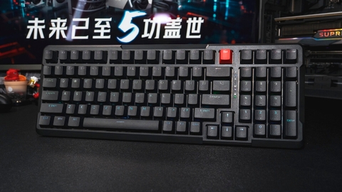 MSI FORGE GK500 W “Dark Night” – Bàn phím cơ 98% ba chế độ, pin 4.000 mAh, giá 249 tệ