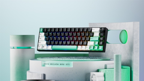 Razer Reclusa Mini 65%: bàn phím Hall Effect không dây, Rapid Trigger 0.1mm
