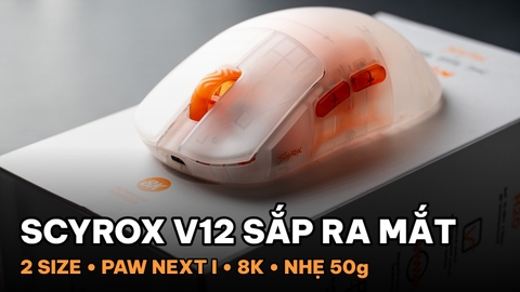 Scyrox V12 ra mắt 2/11: form mới 2 size, PAW NEXT I, 8K