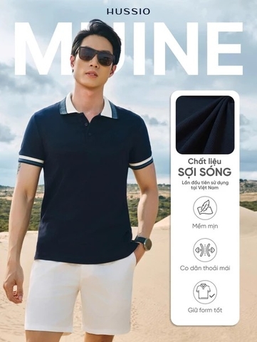 HUSSIO® Áo POLO Sợi Sóng MUINE