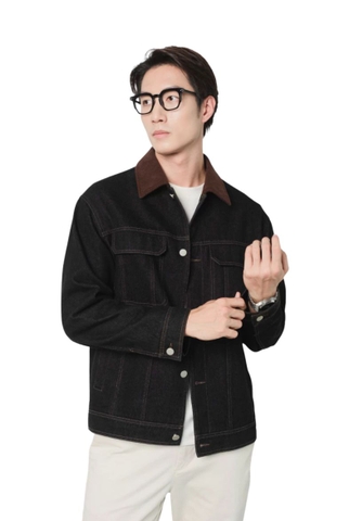 HUSSIO® Áo khoác jeans DENIM COLLARVEL