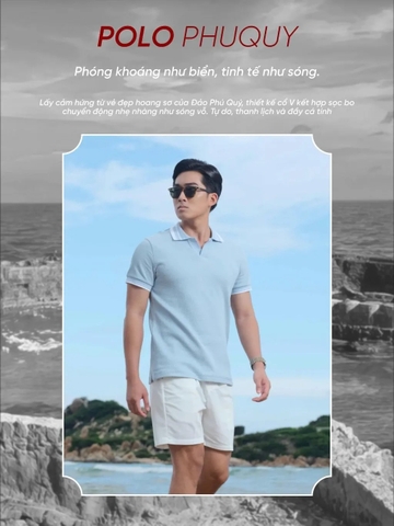 HUSSIO® Áo POLO  Sợi Sóng PHUQUY