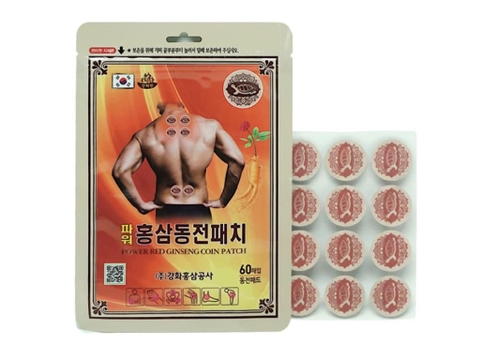 Miếng dán đồng xu hồng sâm 60 tờ