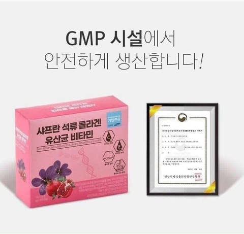 Bột collagen lựu đỏ nhuỵ hoa nghệ tây