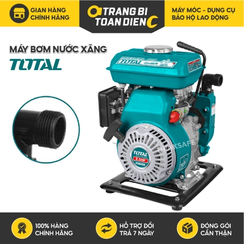 Máy bơm nước dùng xăng Total, đường kính ống hút và xả 25mm - 100mm, hệ thống khởi động giật nổ