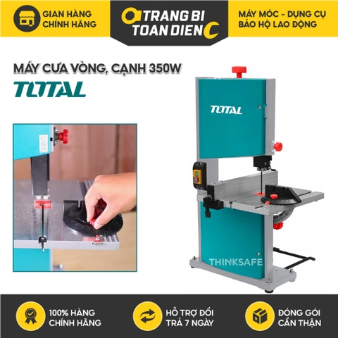 Máy Cưa Gỗ Bàn Total TS730301 350W, kích thước bàn cắt 300x300mm, Chiều dài lưỡi1511mm, chính hãng - Trang bị toàn diện