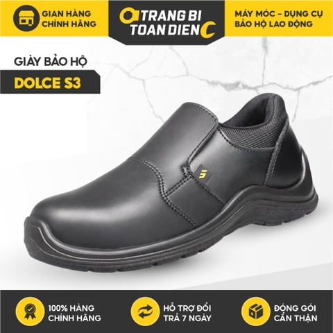 Giày bảo hộ không dây Jogger Dolce xỏ da bò cao cấp, chống nước, chống trượt, nhà xưởng chính hãng - Trang bị toàn diện