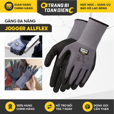 Găng tay lao động Jogger Allflex sử dụng đa năng, phủ PU, chống dầu mỡ, thao tác máy móc, cơ khí - Trang bị toàn diện