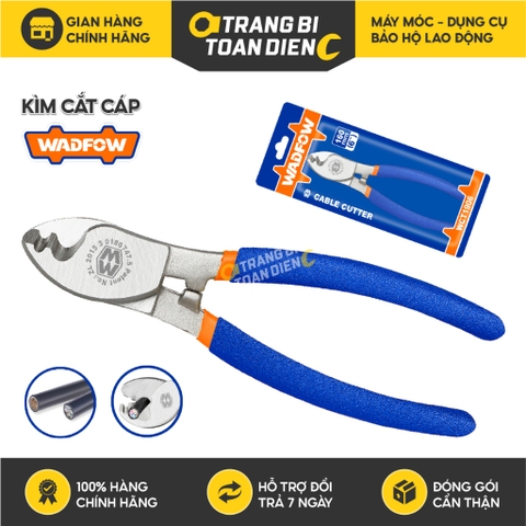 Kìm cắt cáp Wadfow WCT1906 WCT1908 6-8inch làm từ chất liệu thép carbon chất lượng cao được phủ lớp dầu bóng và chống gỉ