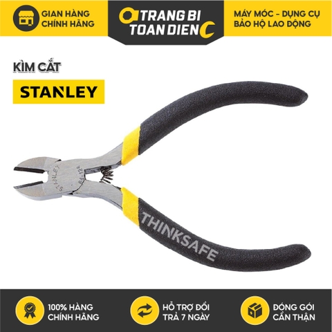 Kìm cắt Stanley 84-124 (102mm) và 84-105 (150mm) chất liệu thép, tay cầm bọc nhựa kìm cắt chính hãng - Trang bị toàn diệ