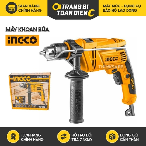 Máy khoan búa INGCO nhiều công suất, khả năng khoan tối đa 13 mm, Máy khoan chính hãng - Trang bị toàn diện