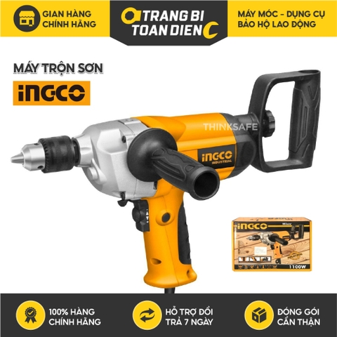 Máy trộn sơn INGCO MX11001-1 công suất 1100W tốc độ không tải 0-550rpm nhôm hợp kim, Trang bị toàn diện