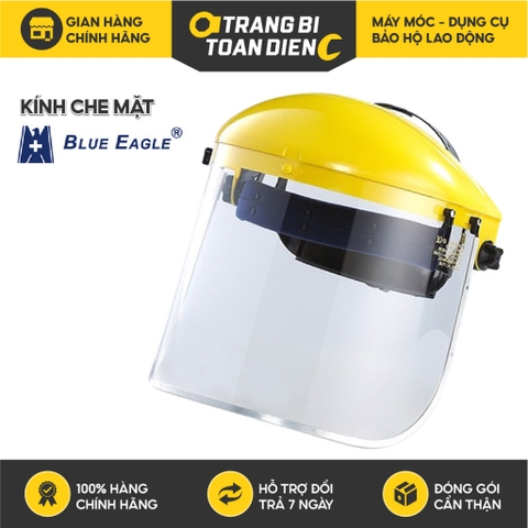 Nón bảo hộ có kính Blue Eagle che bảo vệ cả khuôn mặt, chống bụi, trong suốt, mài, đa dụng có kính - Trang bị toàn diện