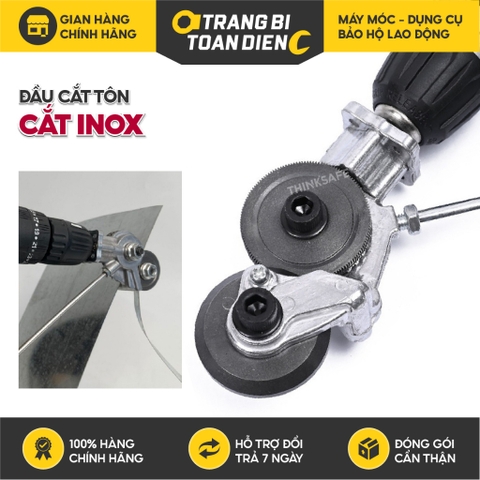 Đầu cắt tôn gắn máy khoan cắt tôn sóng, tôn phẳng 1.5mm, cắt inox, bằng thép hợp kim, cứng cáp Lưỡi cắt tôn
