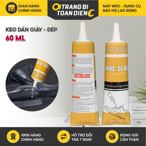 Keo dán giày AODEGU 60ml trong suốt, siêu dính, an toàn với da tay, có phụ kiện đi kèm, Keo đa năng - Trang bị toàn diện