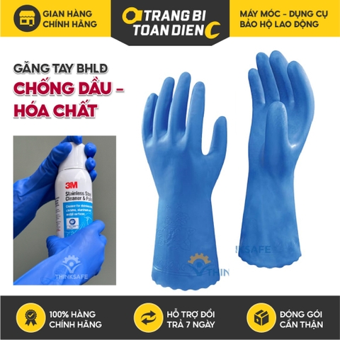 Găng tay chịu dầu Showa 160 bao tay cao su chống hóa chất, chuyên dùng sửa chữa máy móc, thao tác cơ khí