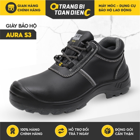 Giày bảo hộ Jogger Aura S3 SRC ESD da bò cấu tạo phi kim chống nước chống đinh Giày jogger chống tĩnh điện