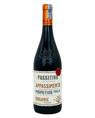 Rượu vang đỏ Ý Passitivo Appassimento Primitivo Organic